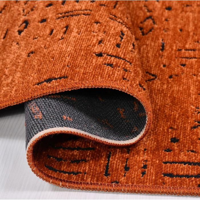 Çivi Desenli Şönil Kilim Kiremit